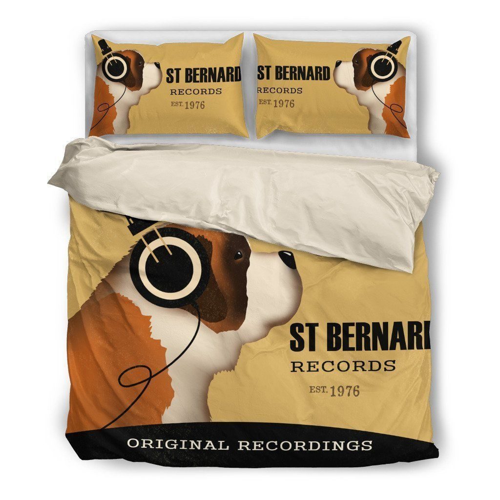 St Bernard Original Recording Cotton Bed Sheets Spread Comforter Duvet Cover Bedding Sets 4