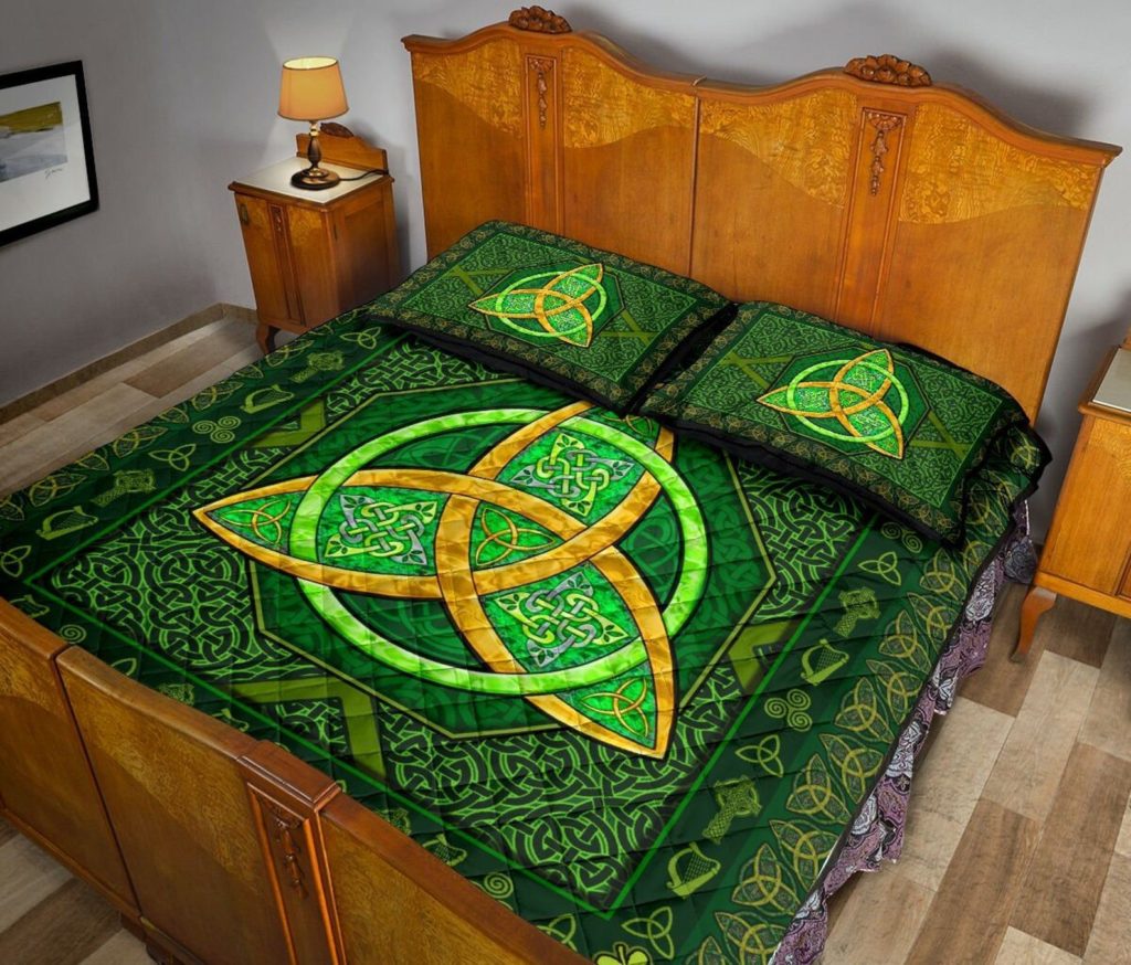 St Patrick Day Bedding Set Happy St Patricks Duvet Cover St Patricks Day Comforter Sets Irish Roots Celtic Pattern Bedding Set Tdv60 4