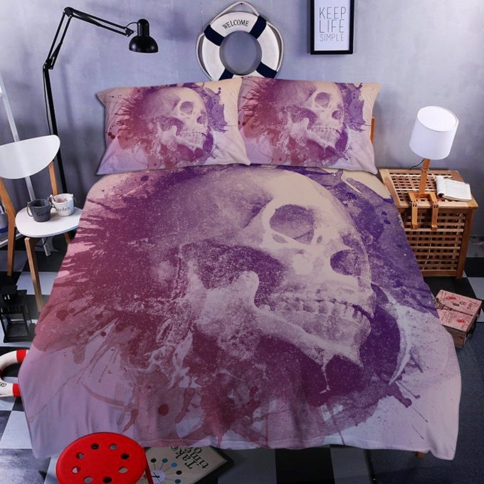 Skull Rip-Thru Bedding Set Duvet Cover And Pillowcases 1