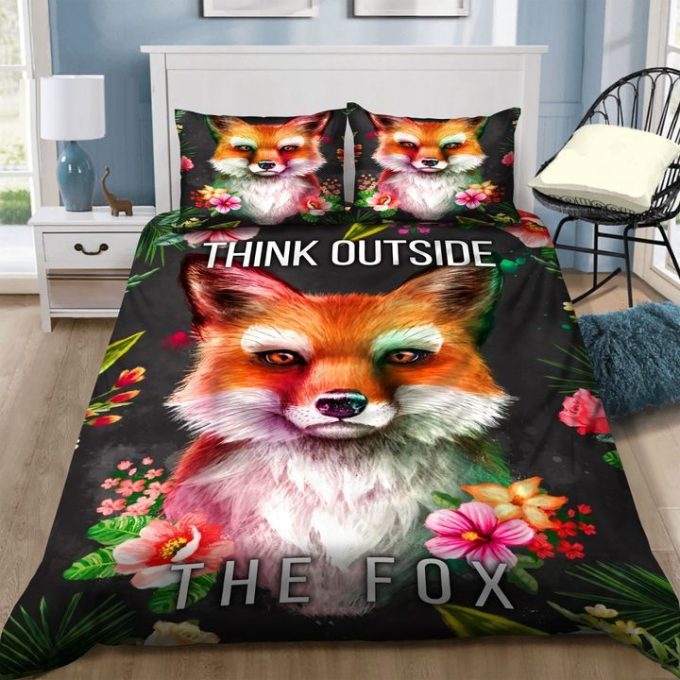 Think Outside The Fox Cotton Bed Sheets Spread Comforter Duvet Cover Bedding Sets 1