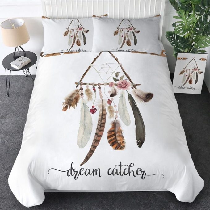 Triangle Dreamcatcher Cotton Bed Sheets Spread Comforter Duvet Cover Bedding Sets 1