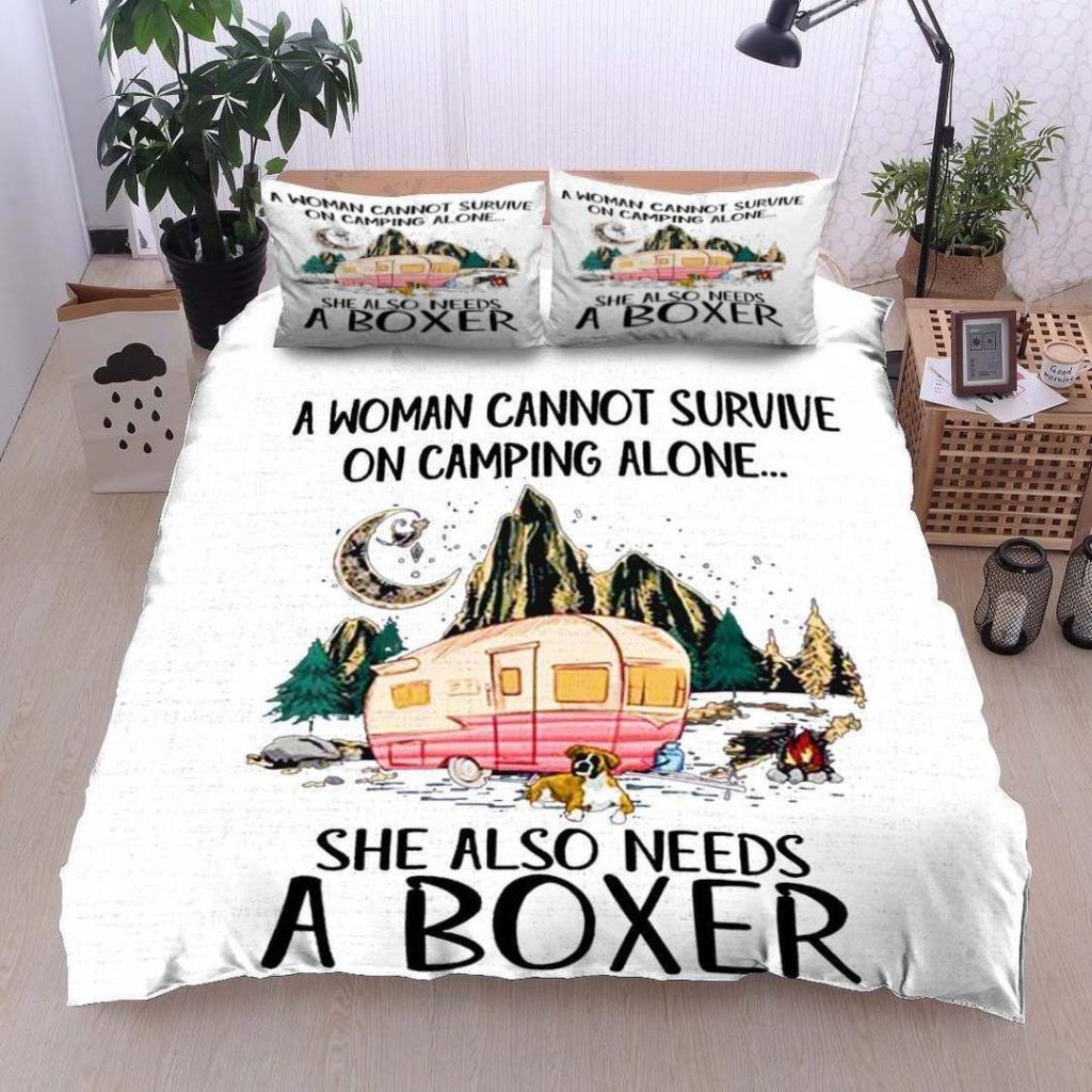 She Also Needs A Boxer Cotton Bed Sheets Spread Comforter Duvet Cover Bedding Sets 4