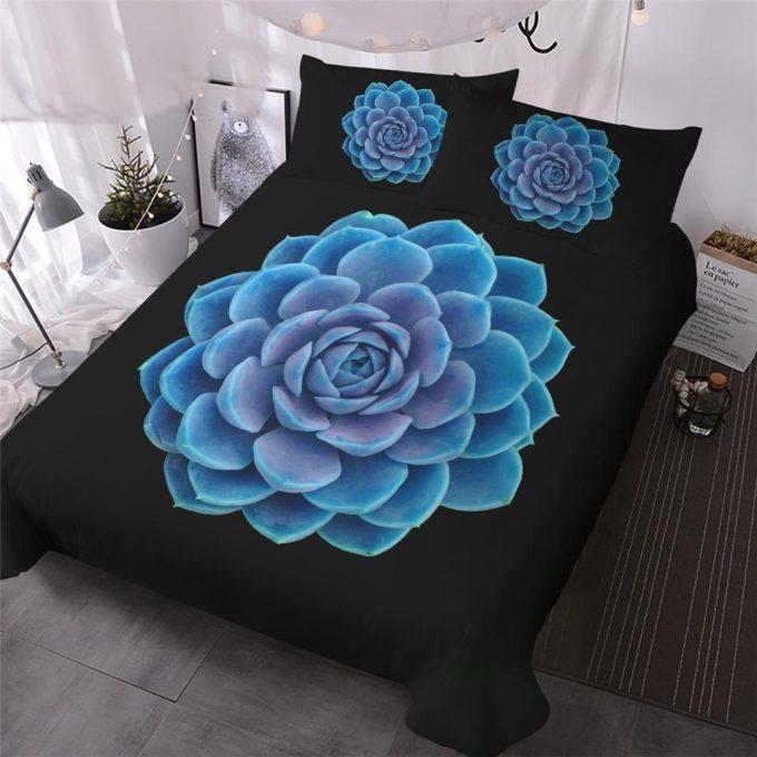 Succulent Cotton Bed Sheets Spread Comforter Duvet Cover Bedding Sets 1