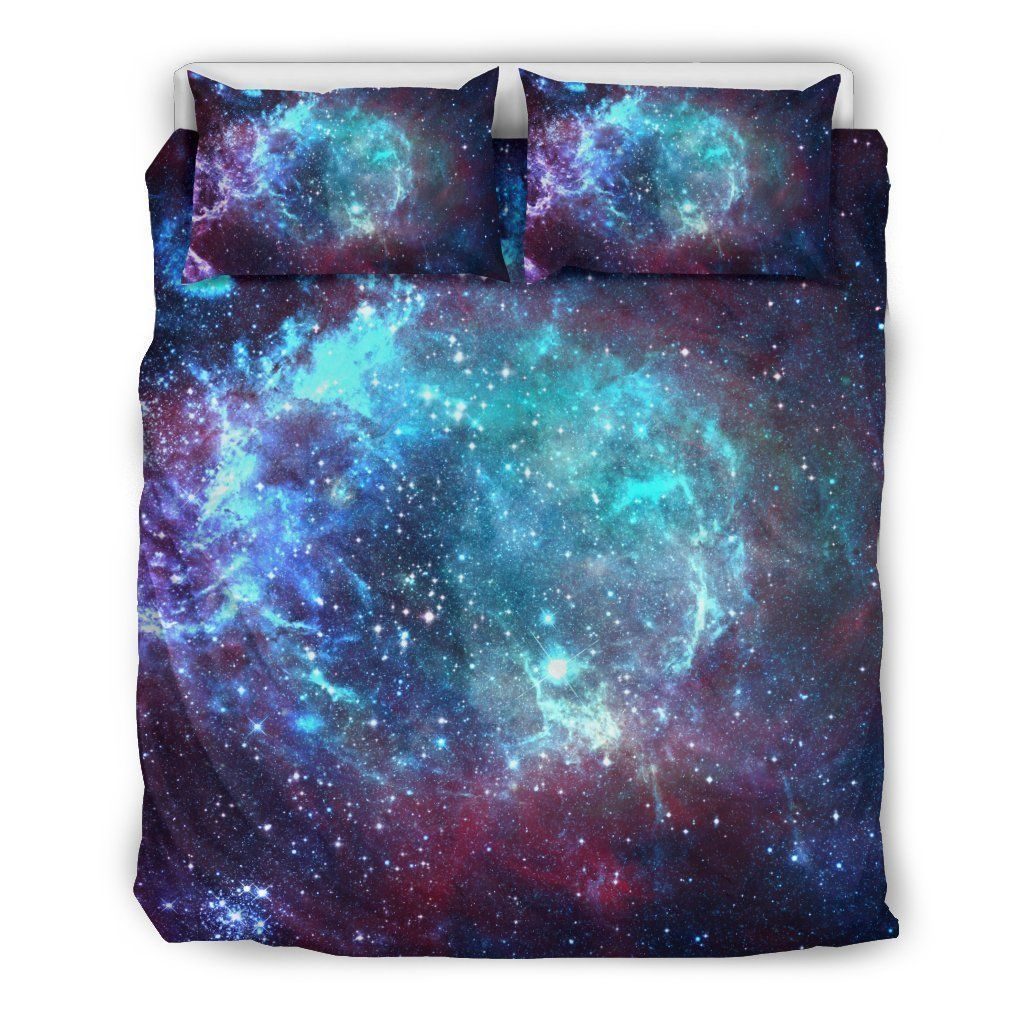 Starfield Nebula Galaxy Space Print Duvet Cover Bedding Set 4