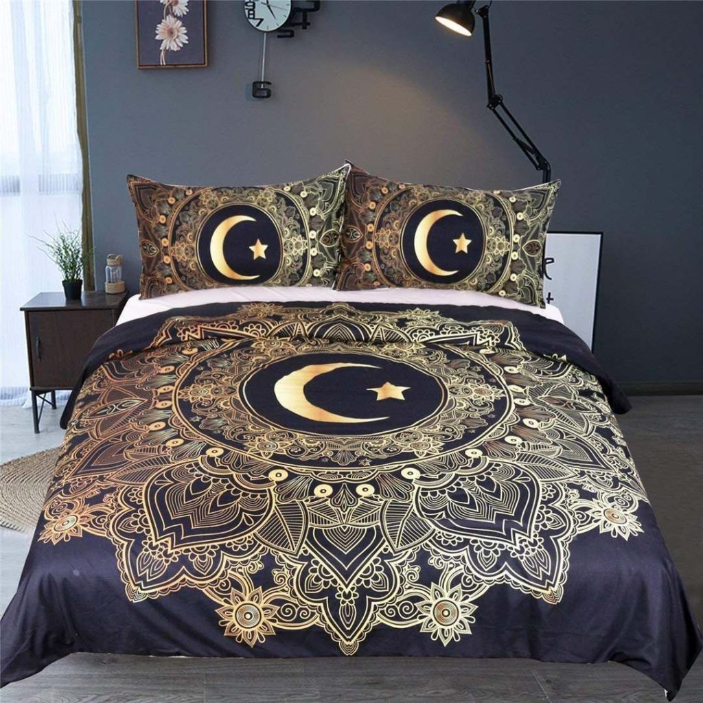 Sun And Moon Mandala Cotton Bed Sheets Spread Comforter Duvet Cover Bedding Sets 4