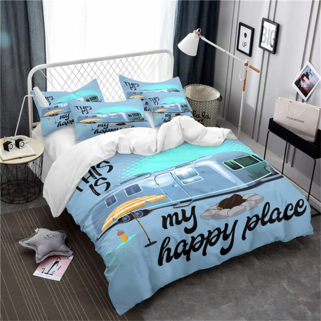 This Is My Happy Place Bedding Set Duvet Cover Pillow Cases 4