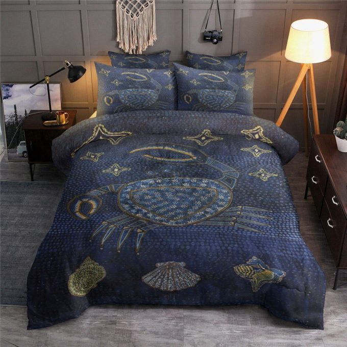 The Dark Dancing Crab Cotton Bed Sheets Spread Comforter Duvet Cover Bedding Sets 1