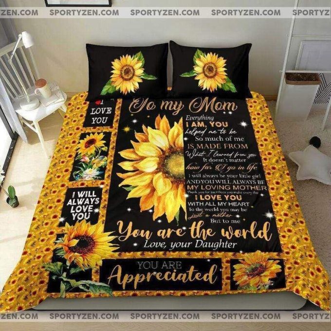Sunflower Gift For Mom Duvet Cover Bedding Set 1