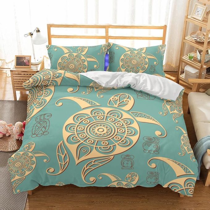 Turtle Sea Cotton Bed Sheets Spread Comforter Duvet Cover Bedding Sets 1