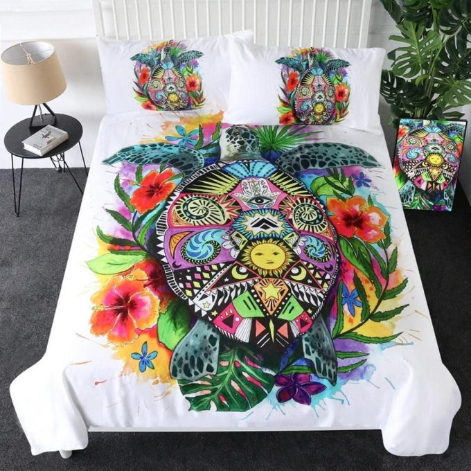 Turtle Life Bedding Set Duvet Cover Pillow Cases 1