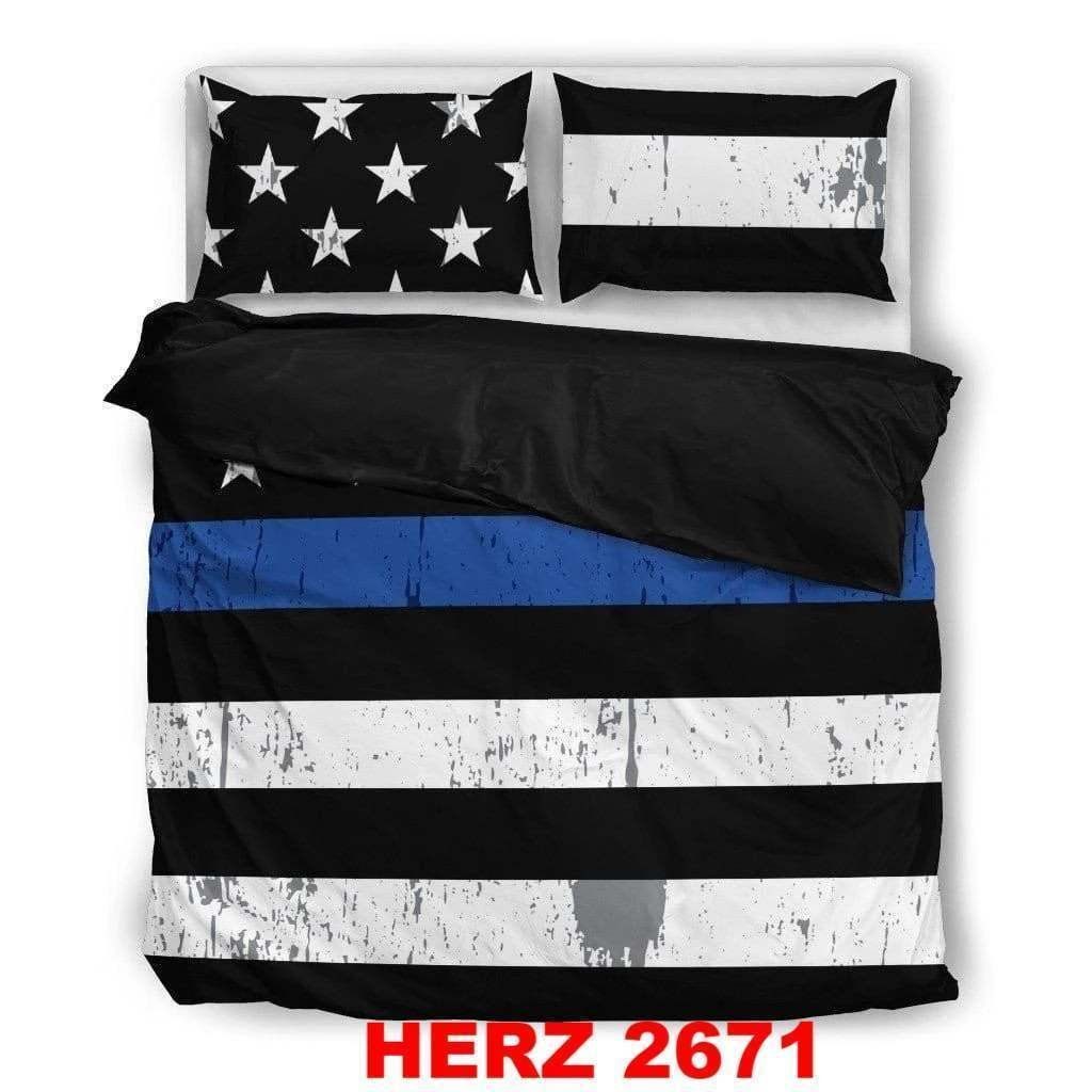 Thin Blue Line Clm260868 Duet Cover Bedding Sets 4