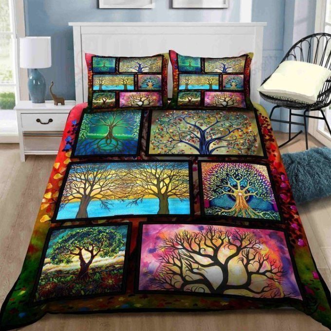 Tree Of Life Picture Bedding Set Duvet Cover Pillow Cases 1