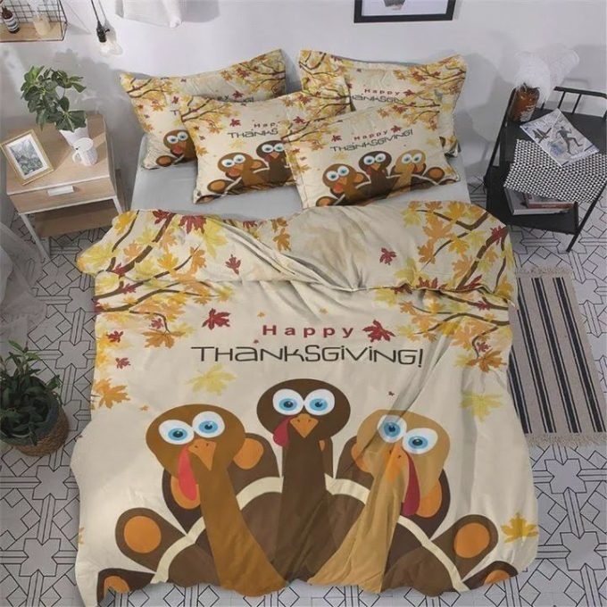 Thanksgiving With The Goose Cotton Bed Sheets Spread Comforter Duvet Cover Bedding Sets 1