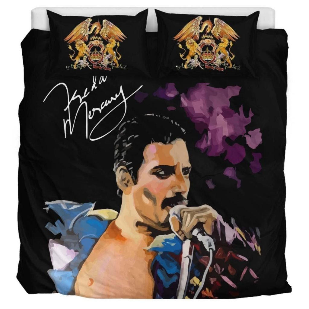 Freddie Mercury Bedding Set Duvet Cover Pillow Cases 4