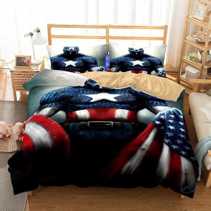 3D Art Avengers 3 Captain America Patterns Tevensteve' Rogerss 3D Customize Bedding Set Duvet Cover Pillow Cases 1