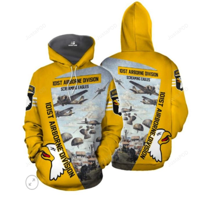 101St Airborne 3D All Print Hoodie, Zip- Up Hoodie 1