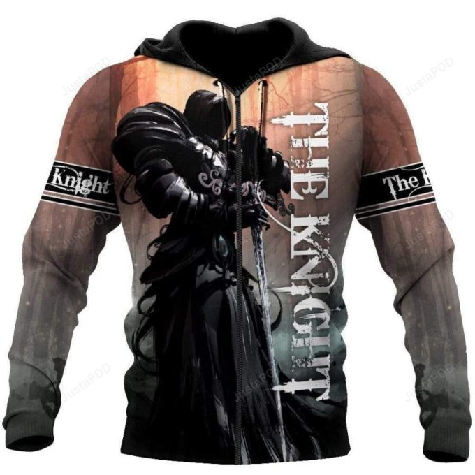 The Knights Templar 3D All Print Hoodie, Zip- Up Hoodie 1