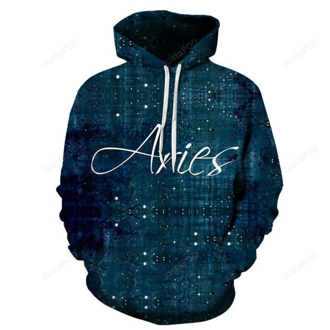 The Sea Aries- March 21 To April 20 3D All Over Print Hoodie, Zip-Up Hoodie 1