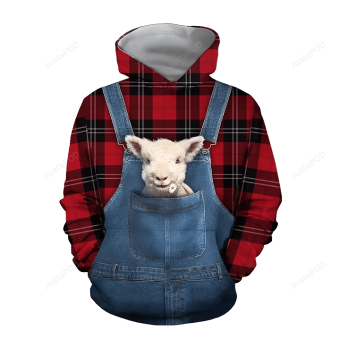 Baby Sheeps Cute 3D All Over Print Hoodie, Zip-Up Hoodie 1