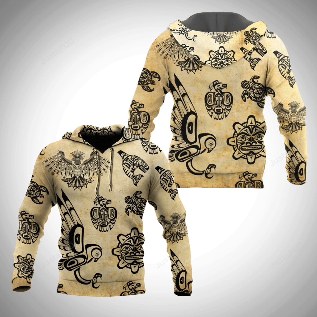 Haida 3D All Over Print Hoodie, Zip-Up Hoodie 4