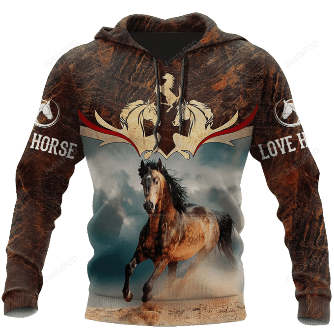 Horses 3D All Over Print Hoodie, Zip-Up Hoodie 1