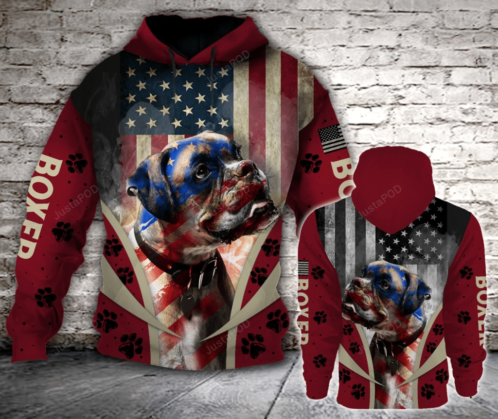 Boxer 3D All Over Print Hoodie, Zip-Up Hoodie 4