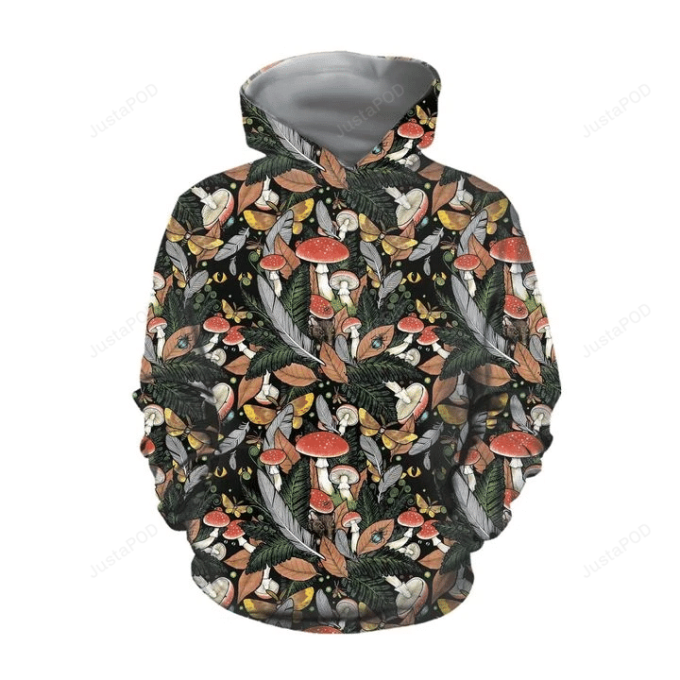 Beautiful Forest Mushroom 3D All Over Printed Hoodie, Zip- Up Hoodie 1