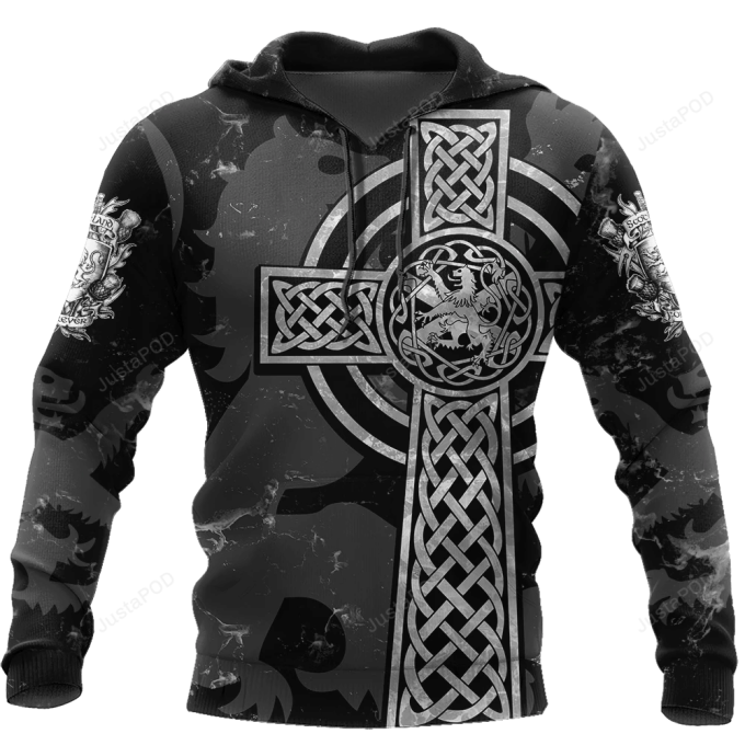Scottish St Andrew Lion 3D All Over Print Hoodie, Zip-Up Hoodie 1