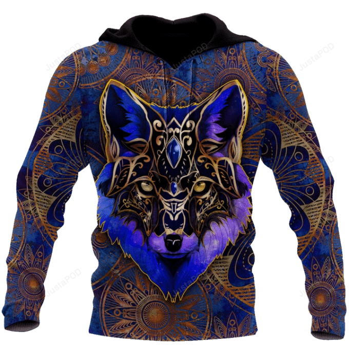 The Alpha Wolf 3D All Over Printed Hoodie, Zip- Up Hoodie 1