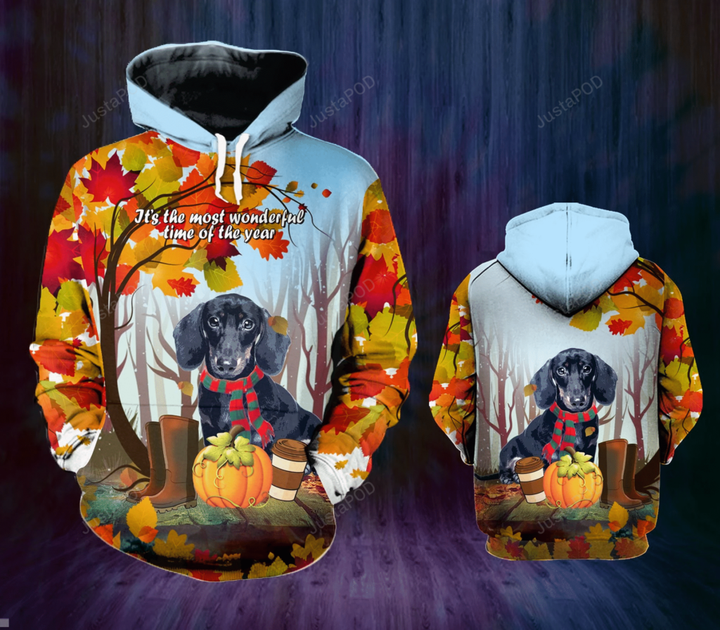 Dachshund 3D All Over Print Hoodie, Zip-Up Hoodie 4