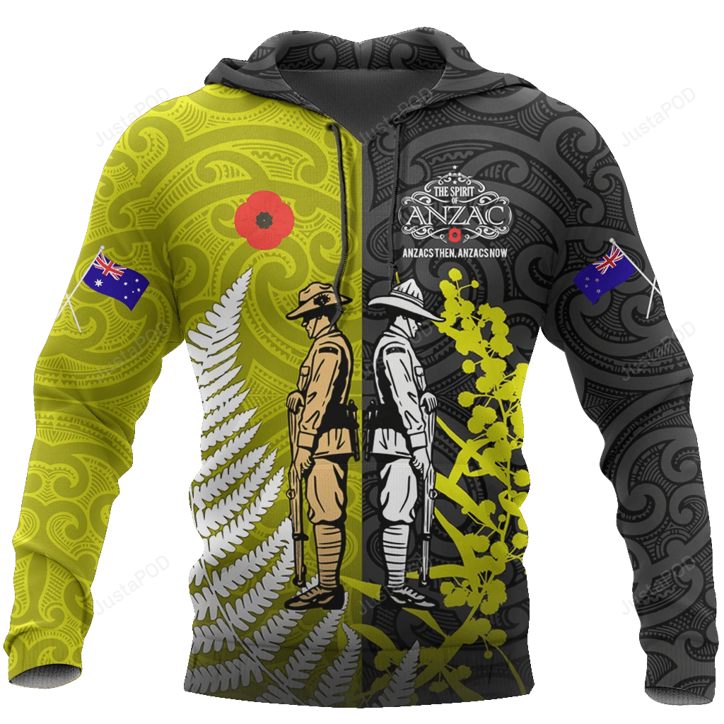 Australia And Kiwi Soldier 3D All Over Print Hoodie, Zip-Up Hoodie 4