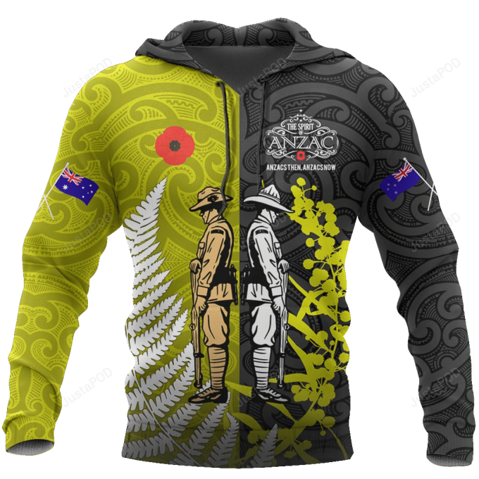 Australia And Kiwi Soldier 3D All Over Print Hoodie, Zip-Up Hoodie 1