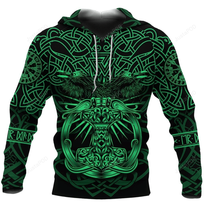 Mjolnir 3D All Over Print Hoodie, Zip-Up Hoodie 1