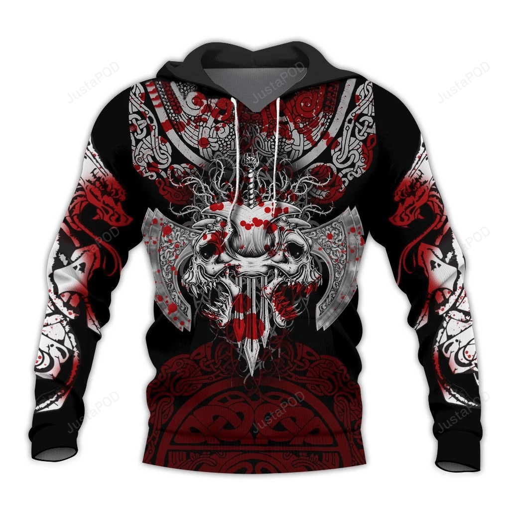 The Ragnarok 3D All Over Print Hoodie, Zip-Up Hoodie 4