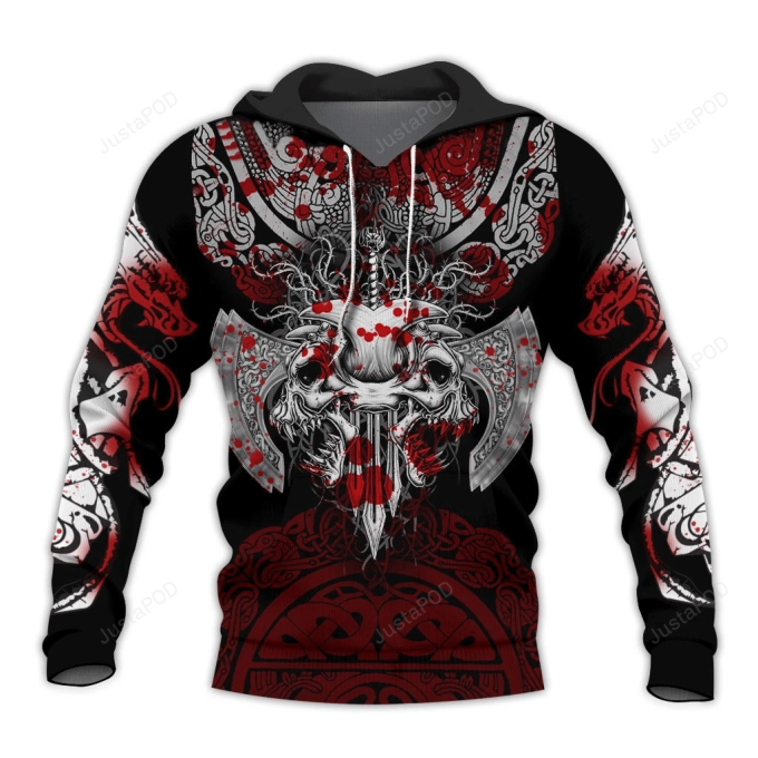 The Ragnarok 3D All Over Print Hoodie, Zip-Up Hoodie 1