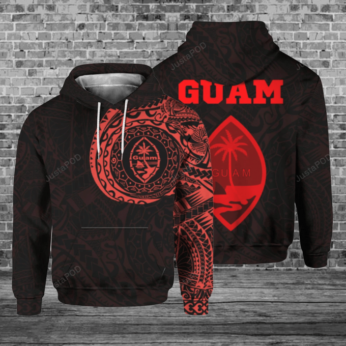 Guam In My Heart 3D All Over Printed Hoodie, Zip- Up Hoodie 1