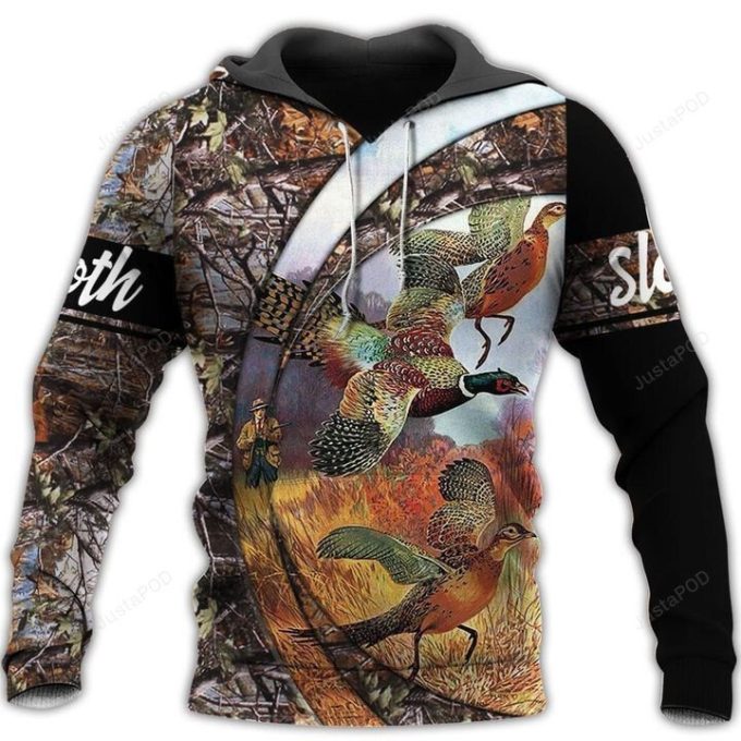 Pheasant Hunting Camouflage 3D All Over Printed Hoodie, Zip- Up Hoodie 1