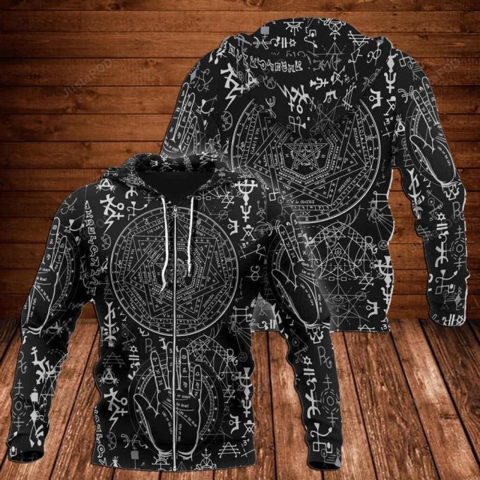 Satanic Occult Satan 3D All Over Print Hoodie, Zip-Up Hoodie 1