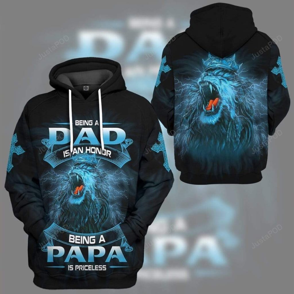 Being A Lion Dad Is An Honor 3D All Print Hoodie, Zip- Up Hoodie 4