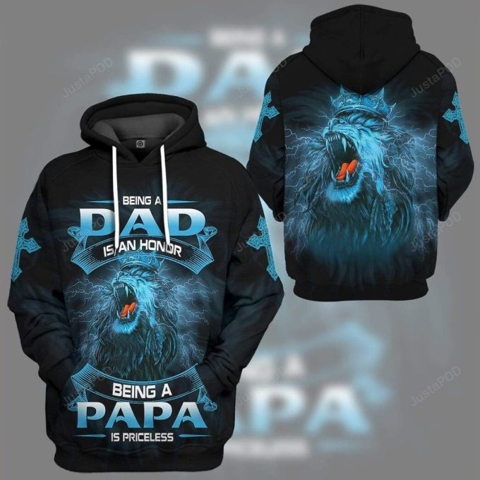 Being A Lion Dad Is An Honor 3D All Print Hoodie, Zip- Up Hoodie 1