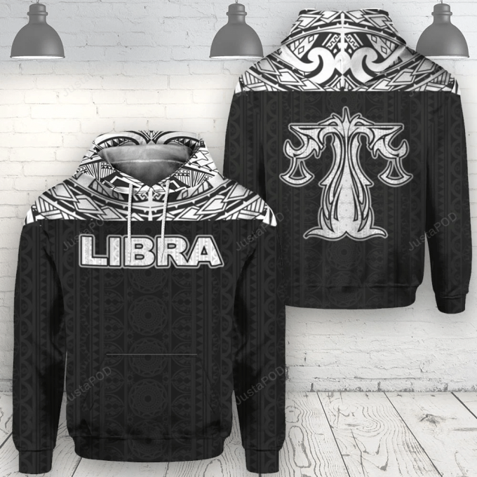 Libra Zodiac 3D All Over Print Hoodie, Zip-Up Hoodie 1