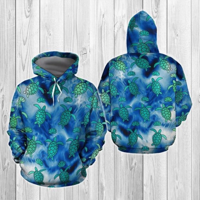 Sea Turtle 3D All Over Print Hoodie, Zip-Up Hoodie 1