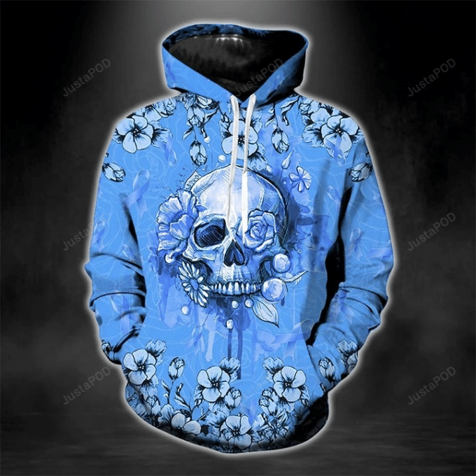 Flower Skull 3D All Over Print Hoodie, Zip-Up Hoodie 1