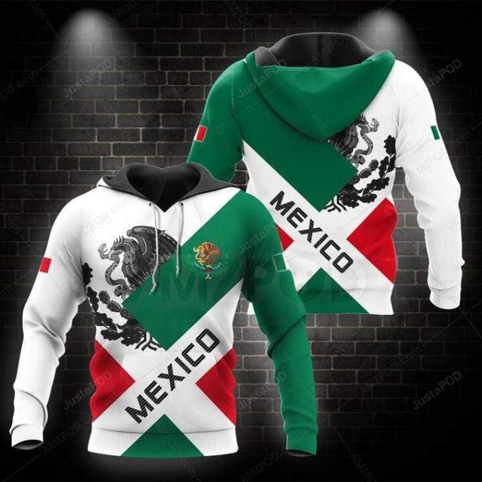 Mexico Green Shade 3D All Print Hoodie, Zip- Up Hoodie 1