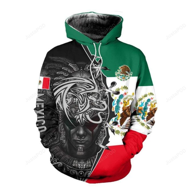 Mexico Symbols 3D All Print Hoodie, Zip- Up Hoodie 1