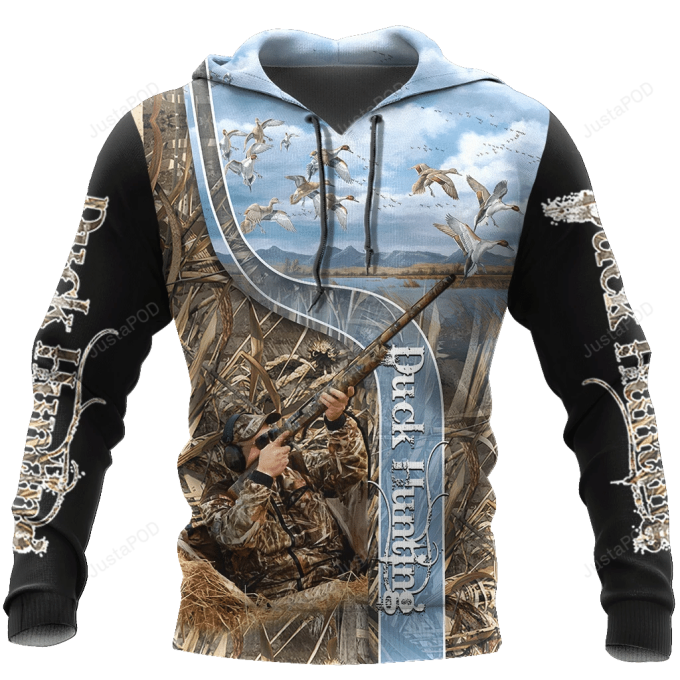 Duck Hunting Camouflage 3D All Over Print Hoodie, Zip-Up Hoodie 1