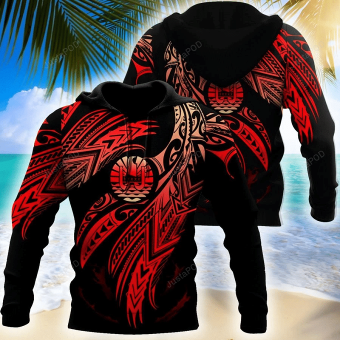 Tahiti Polynesian 3D All Over Print Hoodie, Zip-Up Hoodie 1