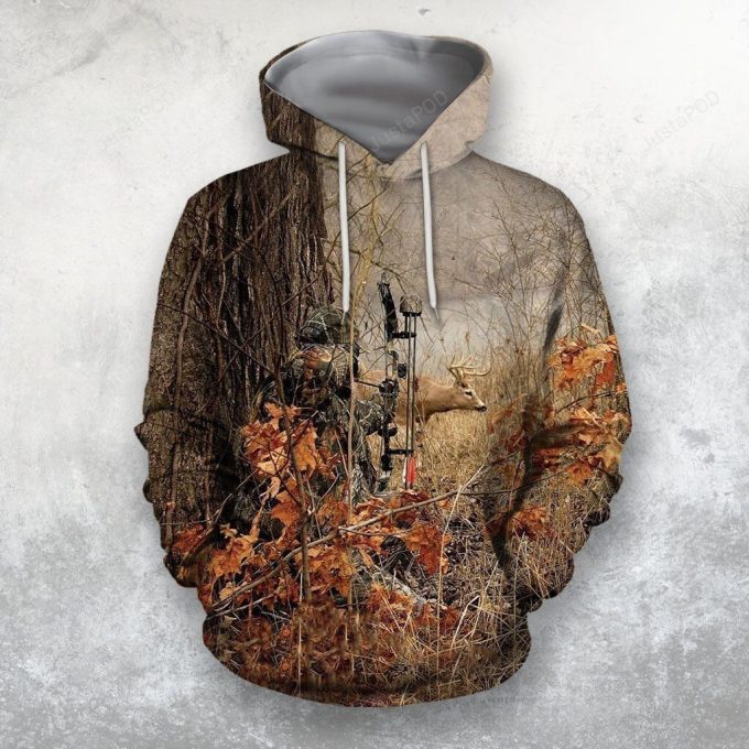 Bow Hunting 3D All Over Print Hoodie, Zip-Up Hoodie 1