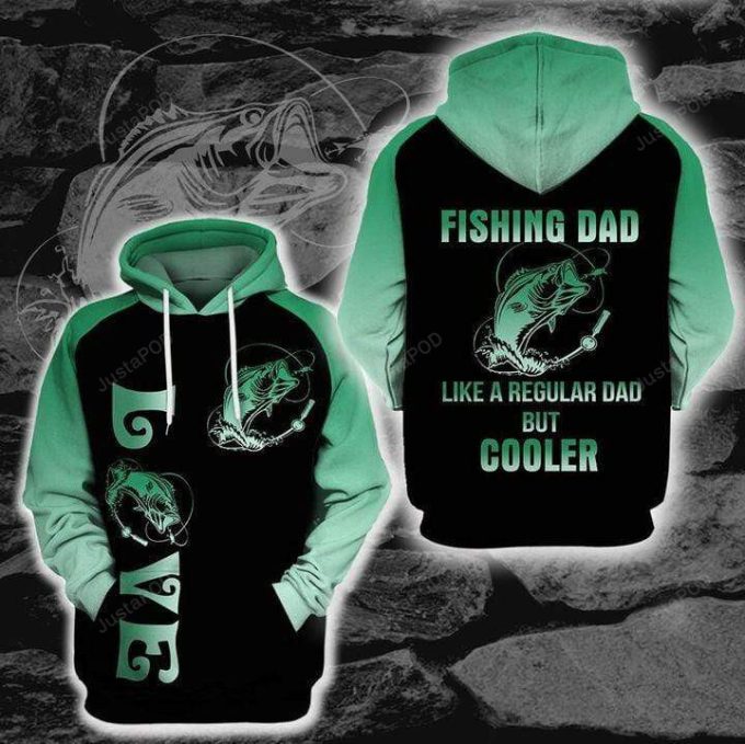 Fishing Dad 3D All Print Hoodie, Zip- Up Hoodie 1