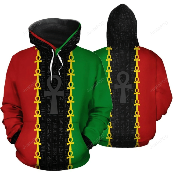 African 3D All Over Print Hoodie, Zip-Up Hoodie 1